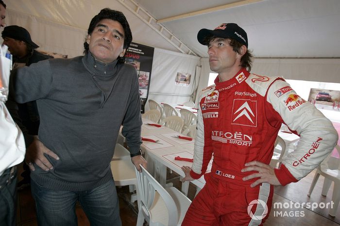 Diego Maradona y Sebastien Loeb, Citroen