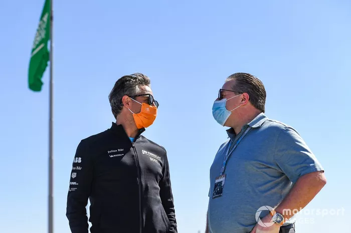Jamie Reigle, CEO of Formula E, Zak Brown, McLaren