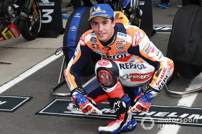Polesitter Marc Marquez, Repsol Honda Team con Mick Doohan