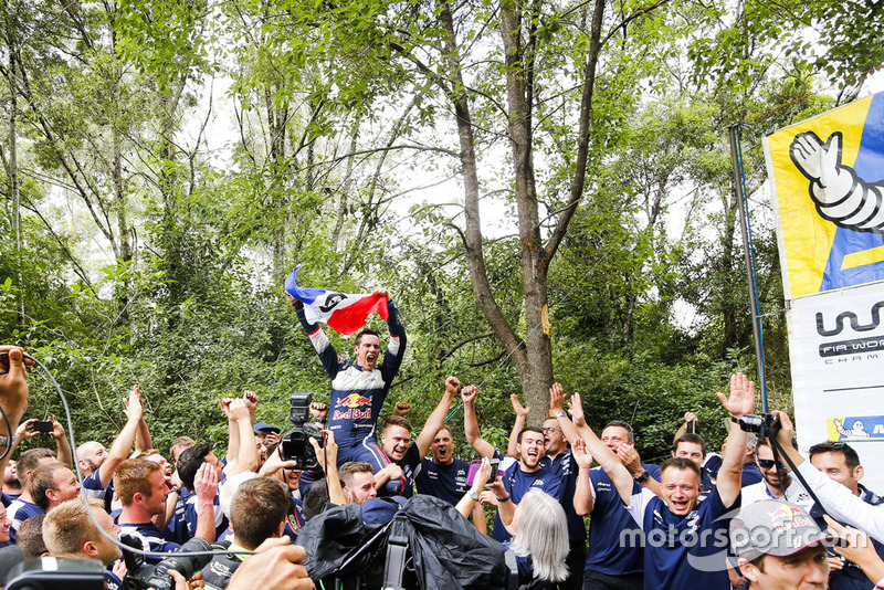 I Campioni 2018 del WRC Sébastien Ogier, Julien Ingrassia, Ford Fiesta WRC, M-Sport Ford