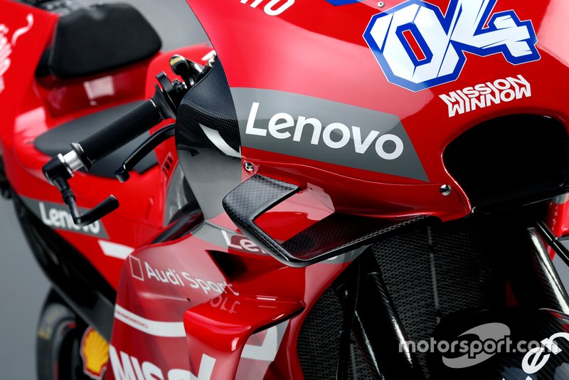 Gros plan sur la Ducati Desmosedici GP19