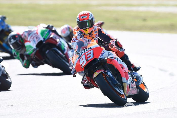Marc Marquez, Repsol Honda Team, damaged bike