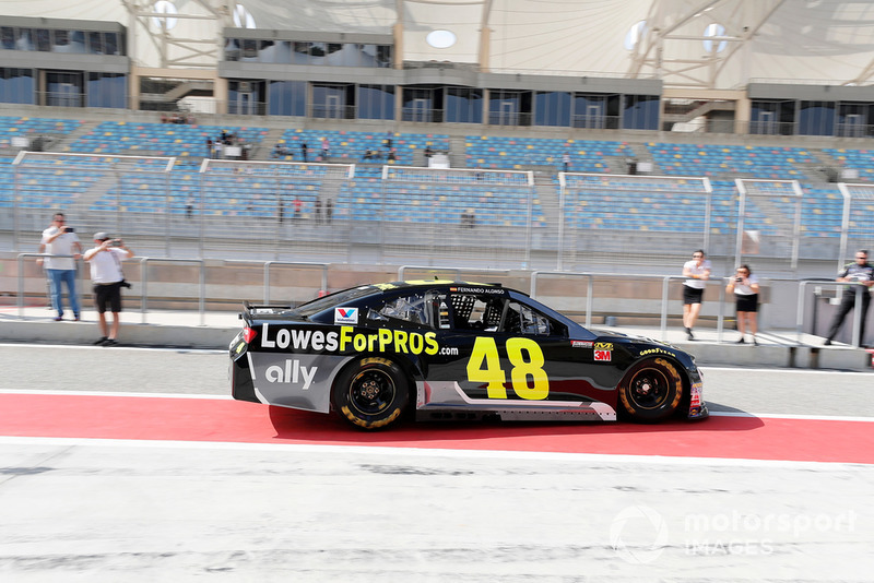 Fernando Alonso in the NASCAR