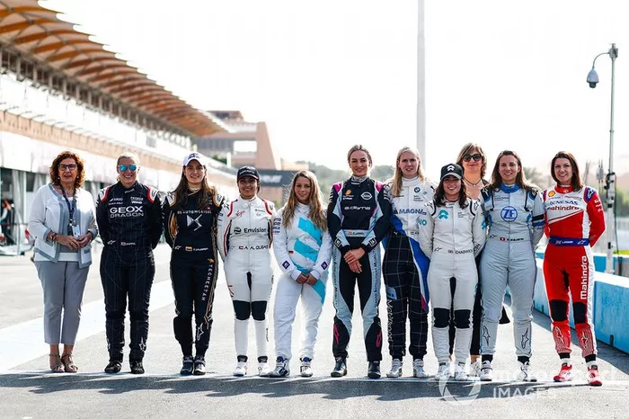 Driver line up for the test in Ad Diriyah