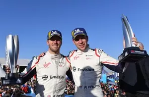 Sam Bird, Envision Virgin Racing, 3e plaats, Robin Frijns, Envision Virgin Racing, 2e plaats