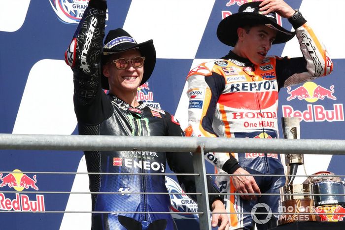 Podio: segundo lugar Fabio Quartararo, Yamaha Factory Racing