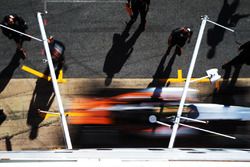 Sergio Perez, Sahara Force India F1 VJM09 in de pitstraat