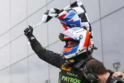 Race winner Pipo Derani, ESM Racing celebrates