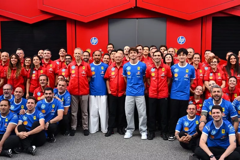 Charles Leclerc, Ferrari, Lewis Hamilton