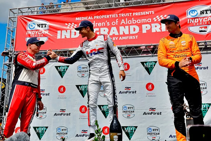 Scott McLaughlin, Team Penske, Alex Palou, Chip Ganassi Racing, Christian Lundgaard, Arrow McLaren
