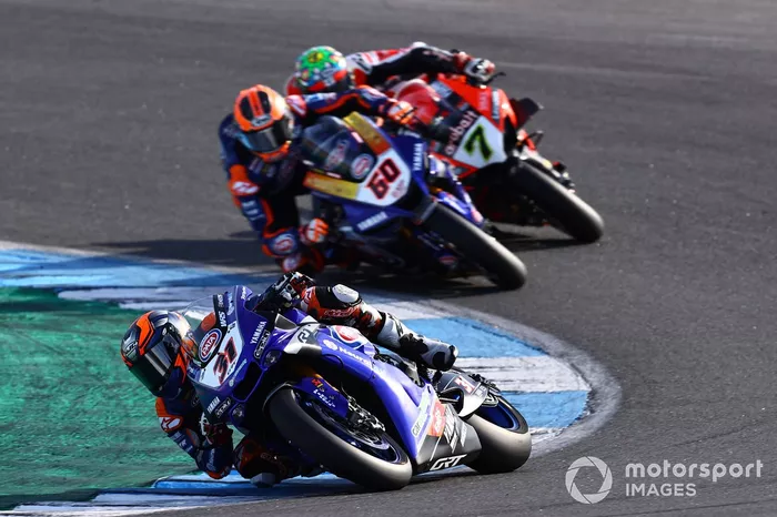 Garrett Gerloff, GRT Yamaha Michael van Der Mark, Pata Yamaha, Chaz Davies, ARUBA.IT Racing Ducati