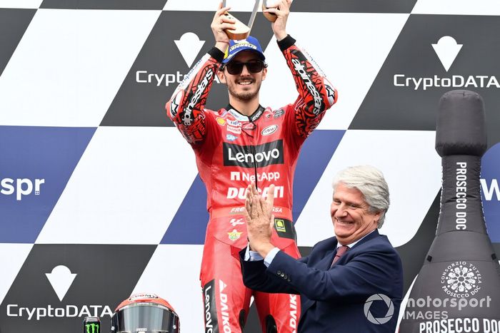 Podio: ganador Francesco Bagnaia, Ducati Team