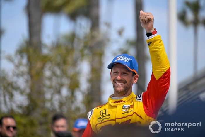 Segundo lugar Romain Grosjean, Andretti Autosport Honda