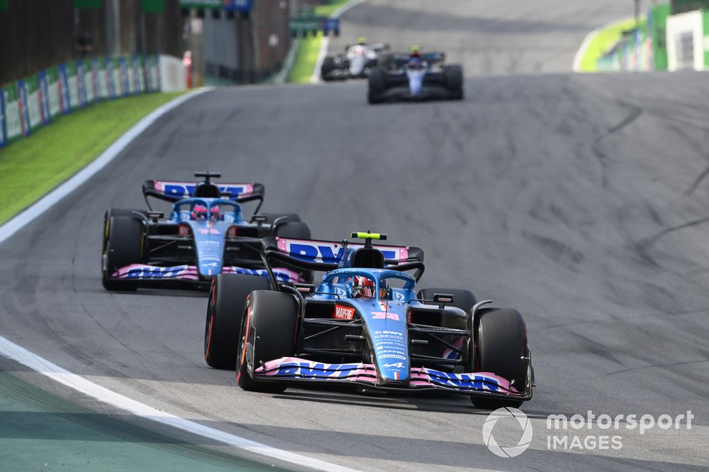 Esteban Ocon, Alpine A522, Fernando Alonso, Alpine A522