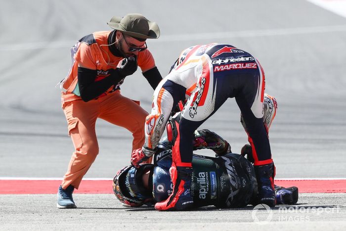 Accidente de Miguel Oliveira, RNF MotoGP Racing, Marc Márquez, Repsol Honda Team