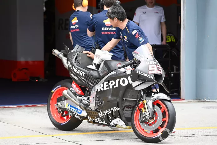 La moto del Repsol Honda Team 