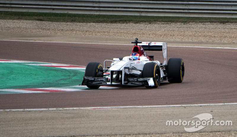 Colombian Racing Driver Tatiana Calderón, Formula 1 Sauber Testing