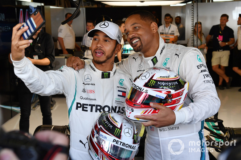 Lewis Hamilton, Mercedes AMG F1 y Will Smith
