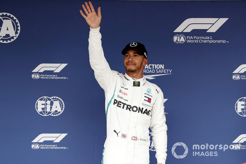 Peraih pole sitter Lewis Hamilton, Mercedes AMG F1