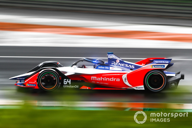 Jérôme d'Ambrosio, Mahindra Racing, M5 Electro with the new hyper boost LED lights on the halo