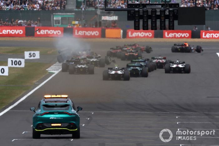 Choque en la arrancada