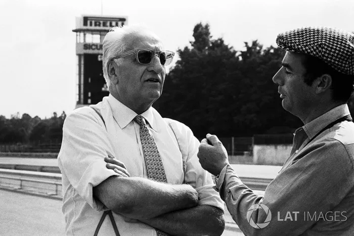 Enzo Ferrari y Bernard Cahier 