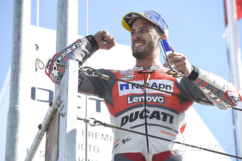 Подіум: переможець Андреа Довіціозо, Ducati Team