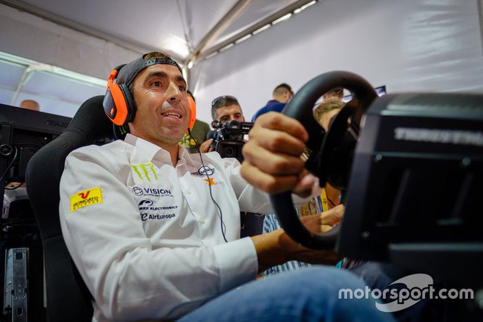 Nani Roma en la presentación de 'Dakar 18'