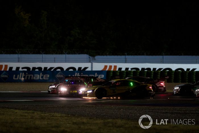 Contact between René Rast, Audi Sport Team Rosberg, Audi RS 5 DTM and Timo Glock, BMW Team RMG, BMW M4 DTM the start of the race