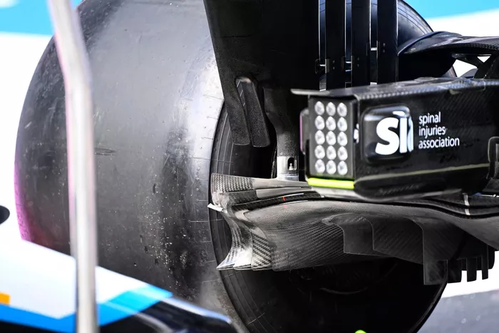 Detalle trasero del Williams FW43B