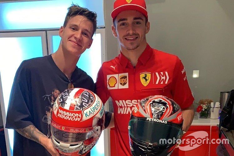 Fabio Quartararo y Charles Leclerc