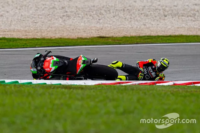 Caída de Andrea Iannone, Aprilia Racing Team Gresini