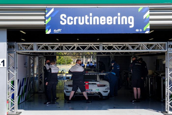 Zona de verificaciones del WEC en Spa