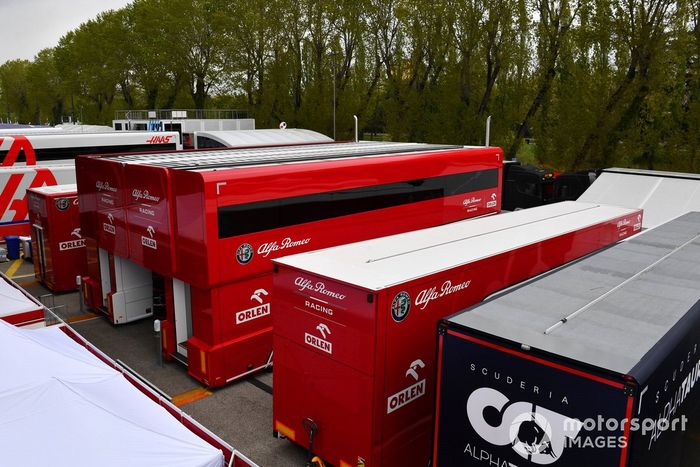 El motorhome de Alfa Romeo Racing