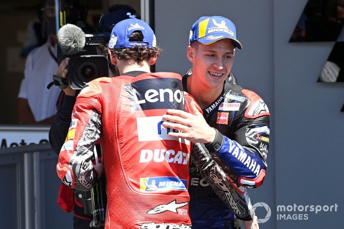 Fabio Quartararo, Yamaha Factory Racing, Francesco Bagnaia, Ducati Team