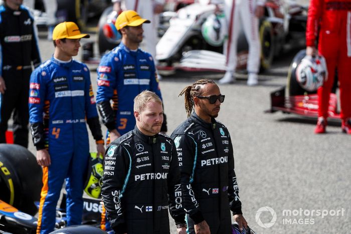 Valtteri Bottas, Mercedes y Lewis Hamilton, Mercedes 