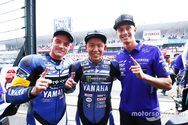 Winners #21 Yamaha Factory Racing Team: Katsuyuki Nakasuga, Alex Lowes, Michael Van Der Mark