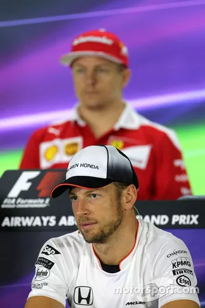 Jenson Button, McLaren during the press conference