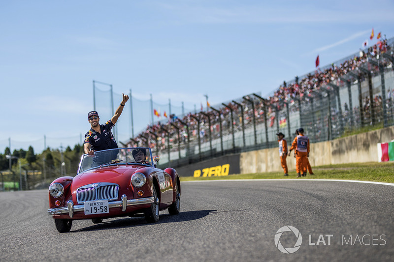 Daniel Ricciardo, Red Bull Racing on the drivers parade