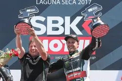 Le vainqueur Jonathan Rea, Kawasaki Racing