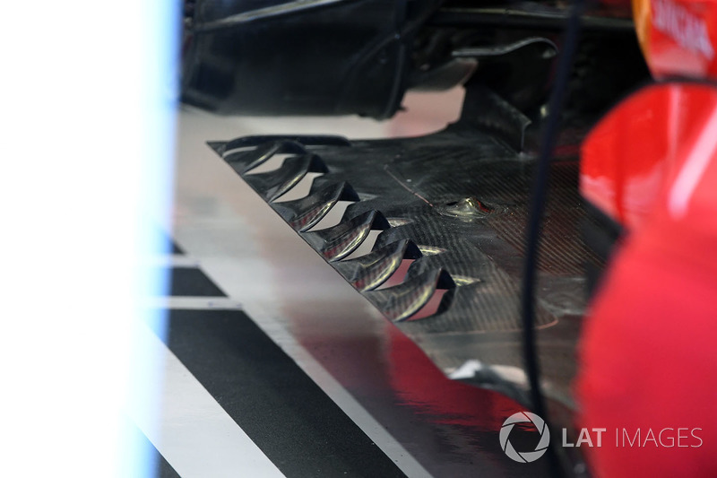 Ferrari SF70-H rear floor detail