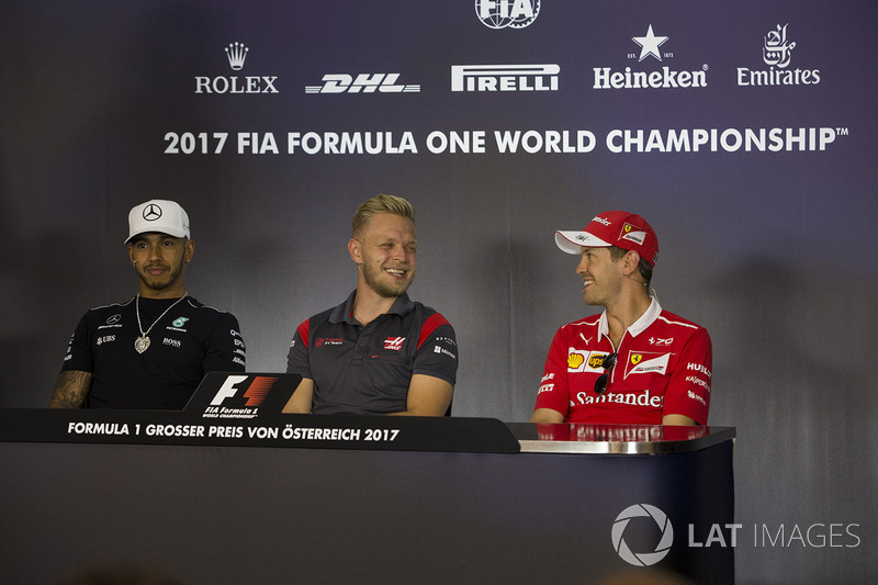 Льюіс Хемілтон, Mercedes AMG F1, Кевін Магнуссен, Haas F1 Team, Себастьян Феттель, Ferrari