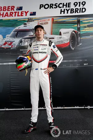 Brendon Hartley, at the Legends Parade