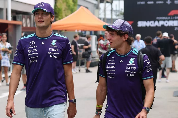 George Russell, Mercedes; Andrea Kimi Antonelli, Mercedes
