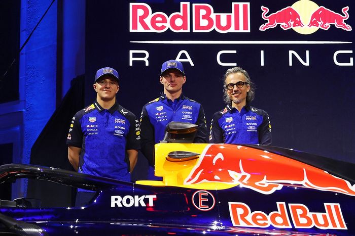 Isak Hajer, Red Bull Racing, Max Verstappen, Red Bull Racing, Laurent Mackies, diretor da equipe Red Bull Racing