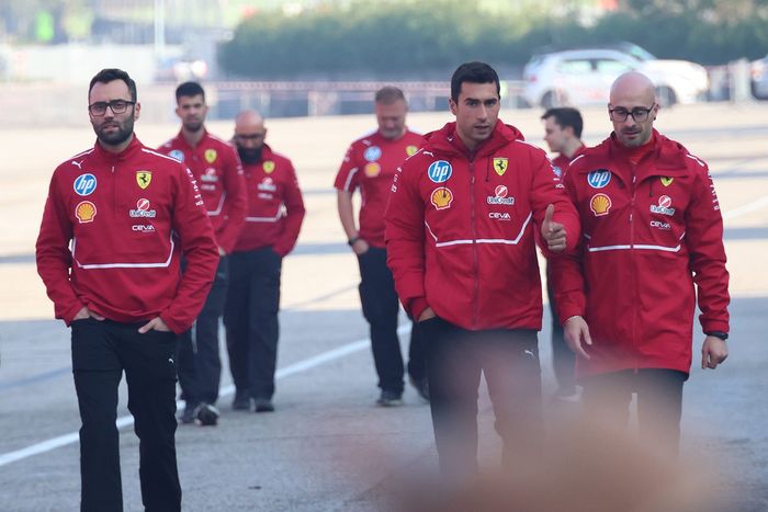 Ferrari team members