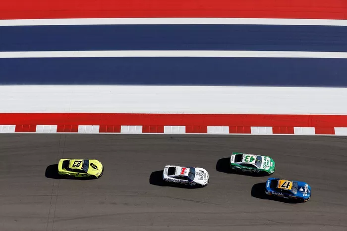 Chris Buescher, RFK Racing, Erik Jones, Legacy Motor Club, Ross Chastain, Trackhouse Racing, Bubba Wallace, 23XI Racing