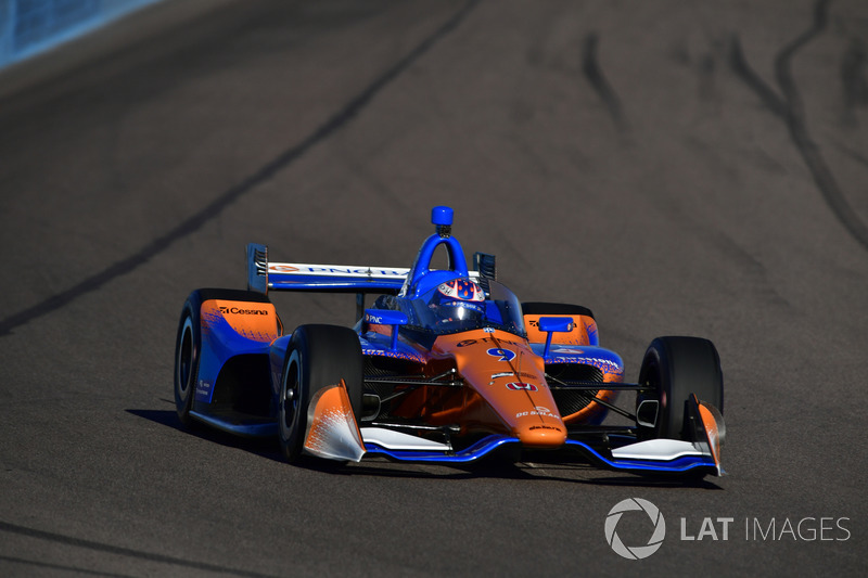 Скотт Діксон, Chip Ganassi Racing Honda, тестує aeroscreen