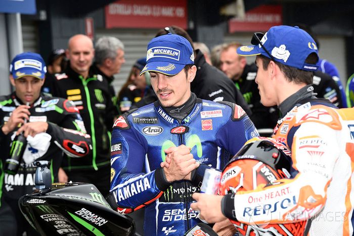 Segundo, Maverick Viñales, Yamaha Factory Racing, Marc Márquez, Repsol Honda Team