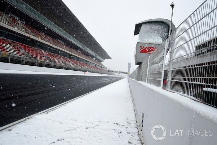 La nieve protagoniza la tercera sesión de test de pretemporada 2018